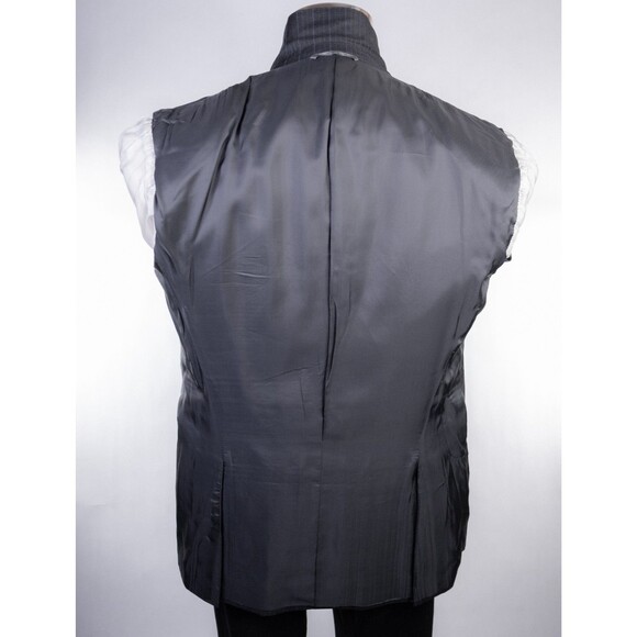 Canali Sport Coat Suit Jacket Blazer Sz 40R Gray Striped Two Button Wool - Picture 12 of 14